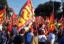 Ten  thousand in Rome claim “Nationalizations here and now”