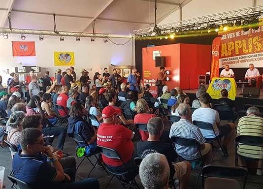 The General Secretary of WFTU participated in debate on the trade union movement in Europe and the world