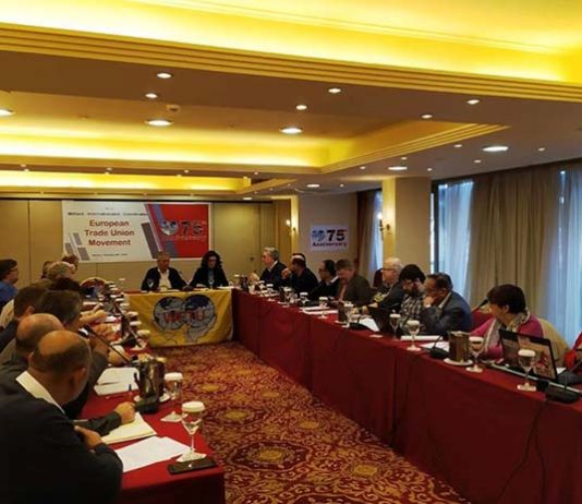 European Meeting under the slogan “For a militant, internationalist, coordinated European Trade Union Movement”
