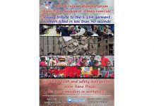 WFTU International Forum, April 24th, 2021 – Invitation: Commemorating the victims of Rana Plaza, Dhaka Area, Bangladesh