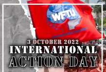 October 3rd 2022: International Action Day of the World Federation of Trade Unions