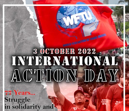 October 3rd 2022: International Action Day of the World Federation of Trade Unions