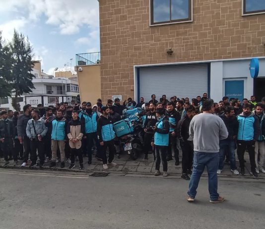 Strike of Wolt delivery workers in Cyprus