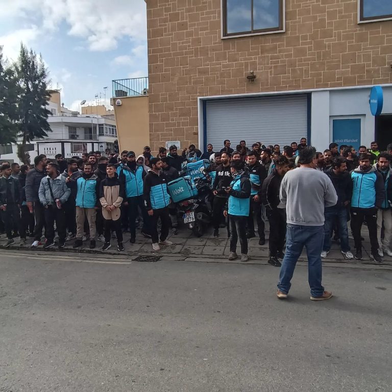 Strike of Wolt delivery workers in Cyprus