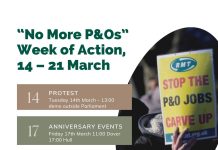 UK: “No More P&Os” Week of Action, 14 – 21 March
