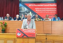 WFTU PRESIDENTIAL COUNCIL: Speech Comrade Pierpaolo Leonardi, WFTU European Office