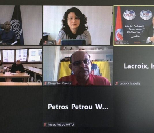 First meeting of the new ILO DG and the WFTU GS