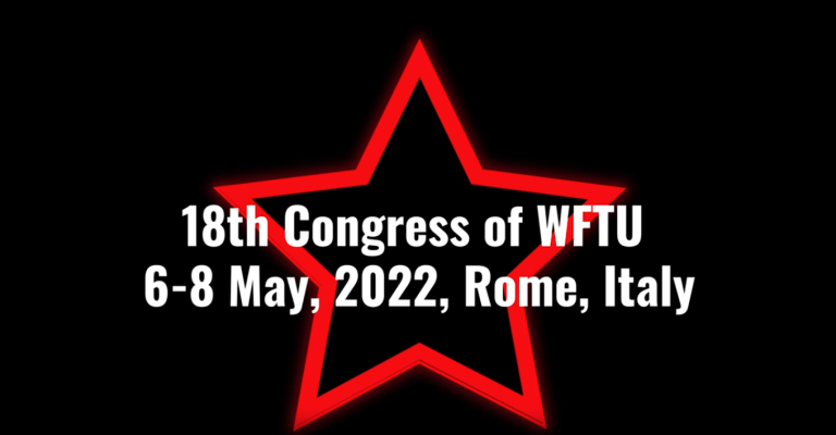 A video by USB one year after the 18th WFTU congress