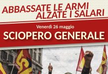 USB calls for a general strike next 26th of May