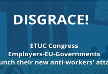 ETUC Congress-Platform for launching the new Employers-EU Anti-Workers’ Attack