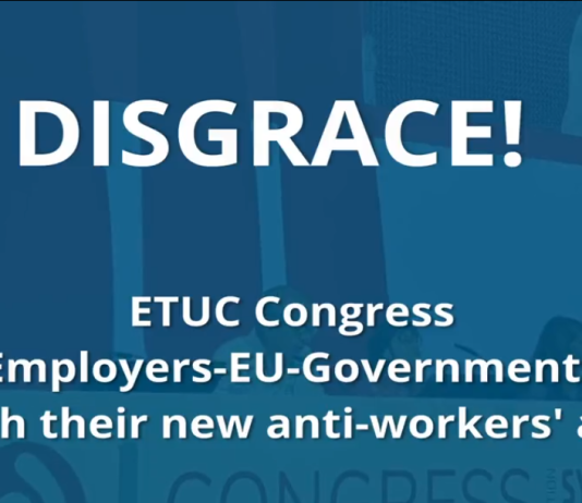 ETUC Congress-Platform for launching the new Employers-EU Anti-Workers’ Attack