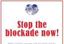 WFTU solidarity campaign with the people of Cuba