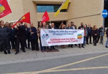 PEO denounces the persecution of French trade unionists
