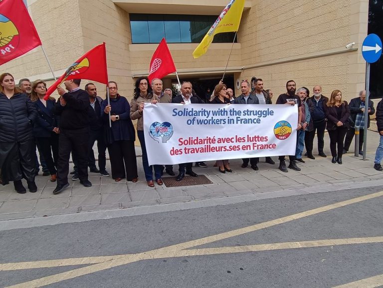 PEO denounces the persecution of French trade unionists