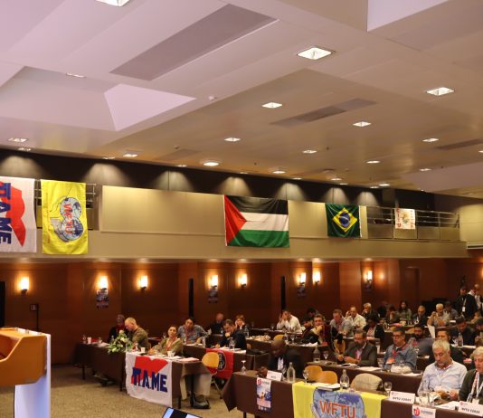Opening of the 15th World Congress of the TUI Transport of the WFTU