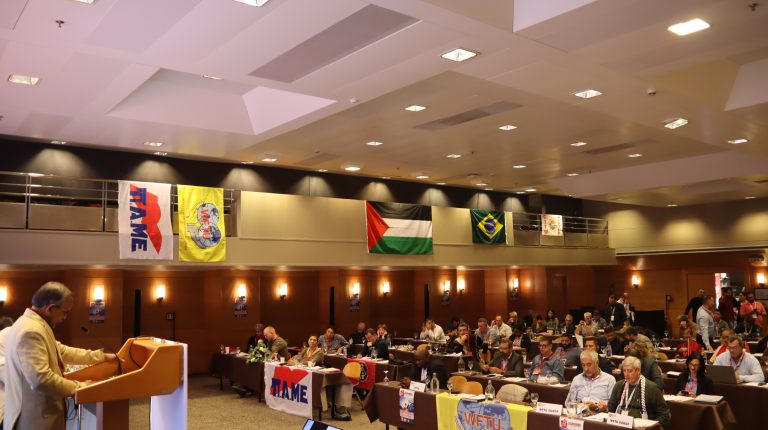 Opening of the 15th World Congress of the TUI Transport of the WFTU