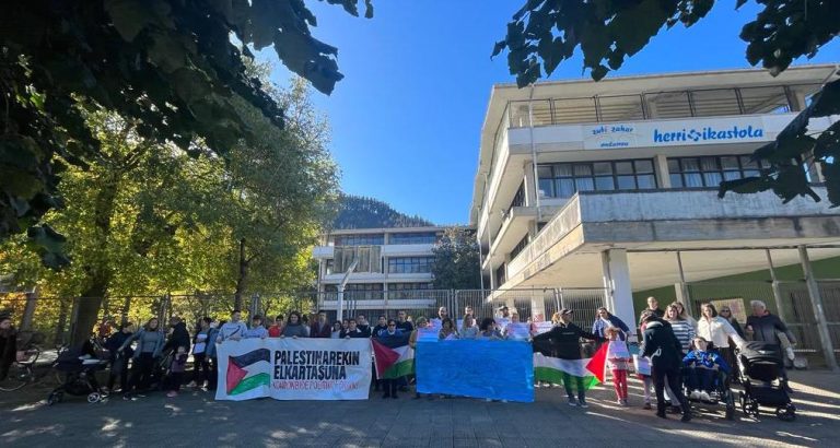 Euskadi: Hemos vuelto a exigir que se detenga la destrucción y ocupación del pueblo palestino