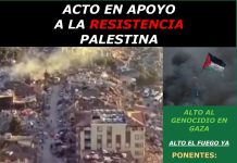 ASC: ACTO EN APOYO A LA RESISTENCIA PALESTINA