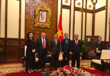 WFTU GS Pambis Kyritsis meeting with the President of Vietnam Mr. Vo Van Thuong