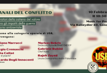 Italy: Channels of conflict: Workers of the “value chain” facing the impacts of war and the environmental crisis. 10th February, Genoa