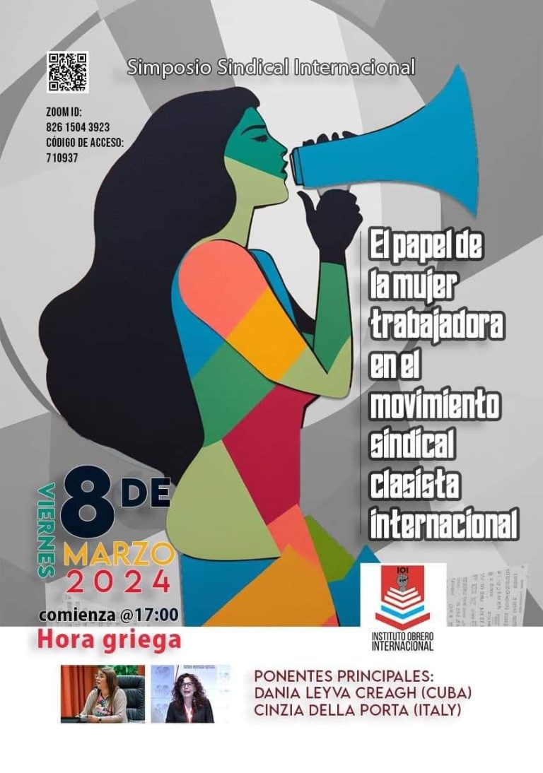 International trade union symposium, march 8