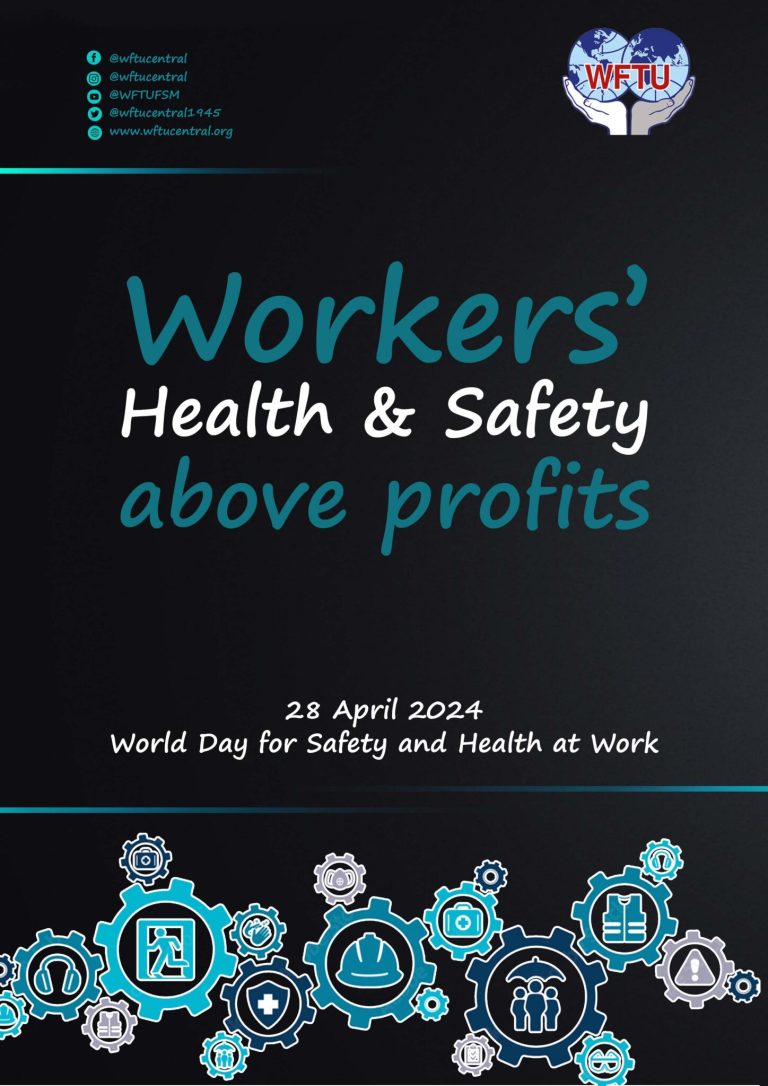 WFTU Statement on the World Day for Safety and Health at Work