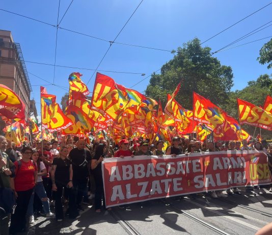 USB in the big demonstration against Meloni government and war economy