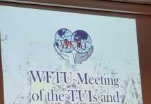 Resolution of the meeting of the WFTU Secretariat, the leaderships of the TUIs and the coordinators of the Regional Offices
