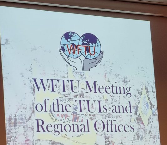 Resolution of the meeting of the WFTU Secretariat, the leaderships of the TUIs and the coordinators of the Regional Offices