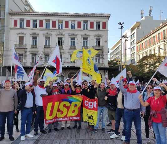 PAME expresses solidarity with USB and its 19th October mobilisation in all cities of Italy against repression against DDL 1660