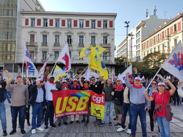 PAME expresses solidarity with USB and its 19th October mobilisation in all cities of Italy against repression against DDL 1660
