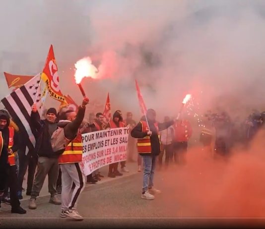 Solidarity with Michelin workers in France