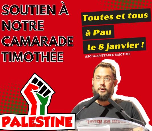 Solidarity with the persecuted trade unionist Timothee Esprit