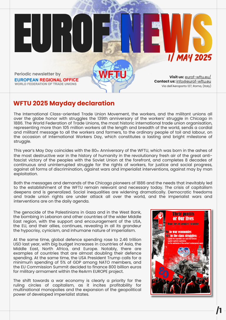 1/EUROF NEWSLETTER – MAY 2025