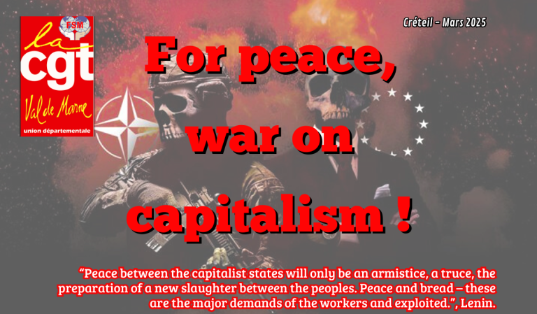CGT against the war