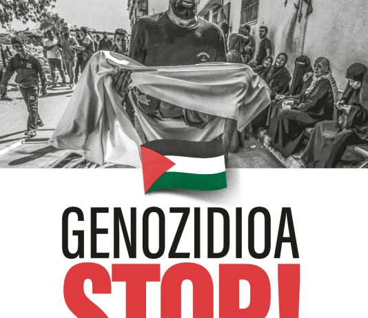 LAB calls to intensify pressure for breaking all ties with Israel and to mobilise on Sunday in Donostia