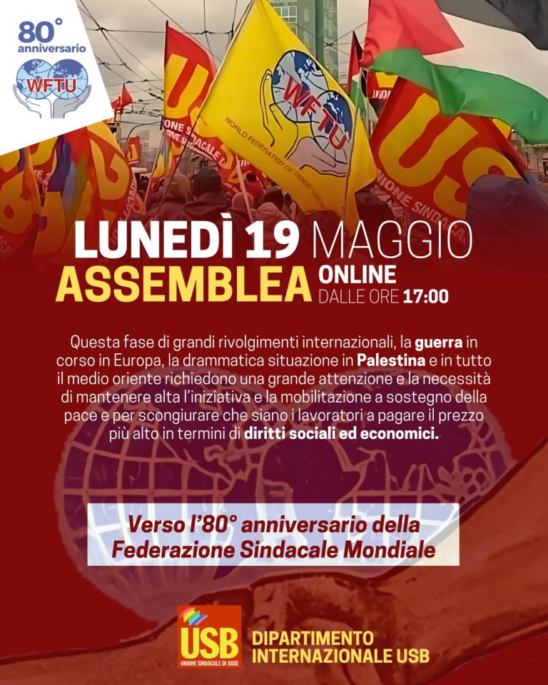 The International Department of the USB is organising an online meeting which will take place on the 19th of May, at 5 pm.