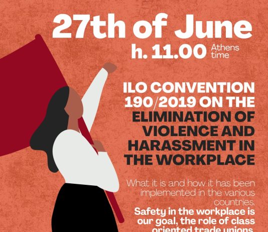 ZOOM/ILO Convention 190/2019 on the elimination of violence and harassment in the workplace.