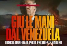 Giù le mani dal Venezuela! Libertà immediata per il presidente Maduro! Il 10 gennaio costruiamo manifestazioni in tutta Italia