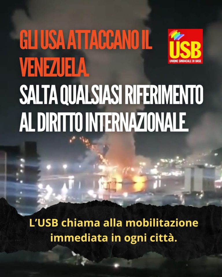 Comunicato Stampa di Unione Sindacale di Base sull’aggressione del Venezuela