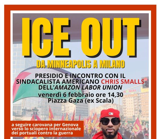 USB con lavoratori e lavoratrici statunitensi contro la repressione e le esecuzioni dell’ICE: Il 5 e 6 febbraio iniziative a Roma e Milano con Chris Smalls, sindacalista dell’Amazon Labour Union e attivista ICE OUT