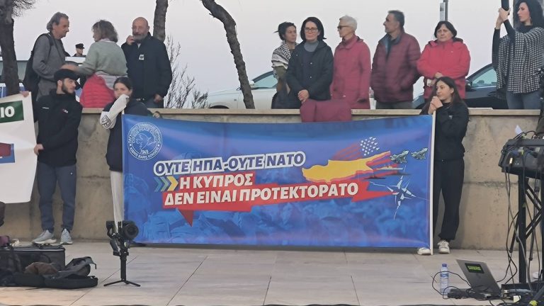 PEO International: British military bases out of Cyprus, no to war