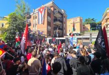 Solidaridad con Cuba en Italia en marchas por el Día de la Liberación