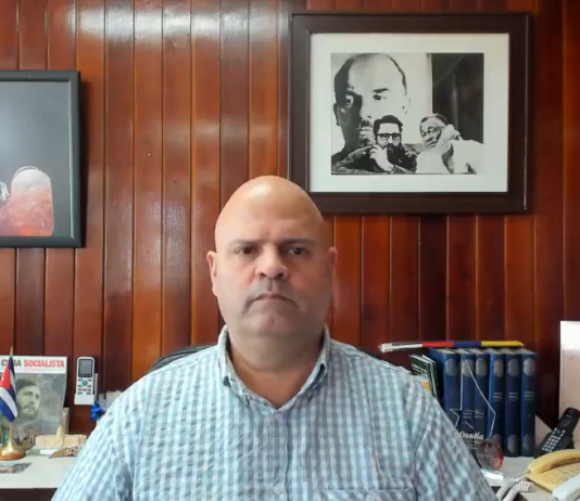 Greeting message by the President of the Central de Trabajadores de Cuba, Miguel Colina