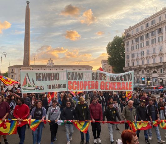 USB: On 18 May, take to the streets for Palestine, against rearmament and the complicity of the Italian government and the EU