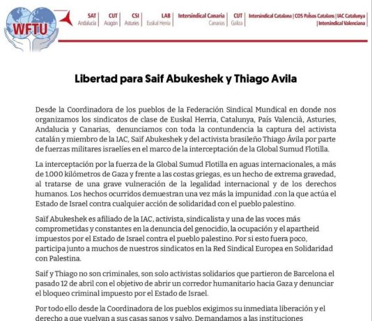 Freedom for Saif and Thiago Avila