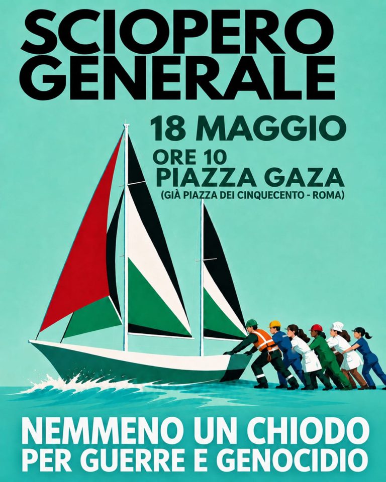Italy: USB launches General Strike on the day 18th May 2026