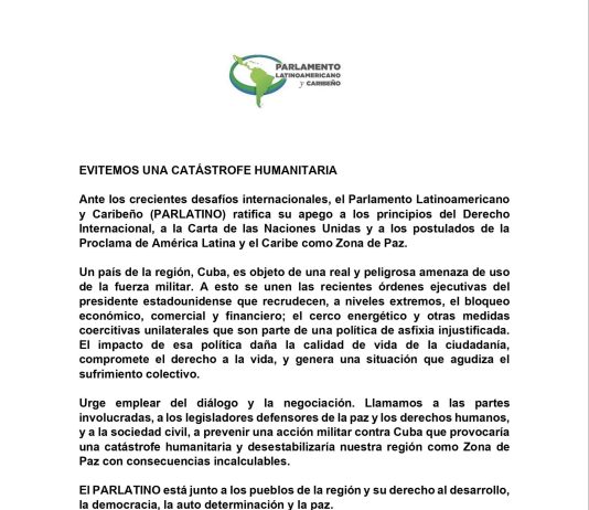 Evitemos una catástrofe humanitaria: un llamado urgente a la paz y al diálogo
