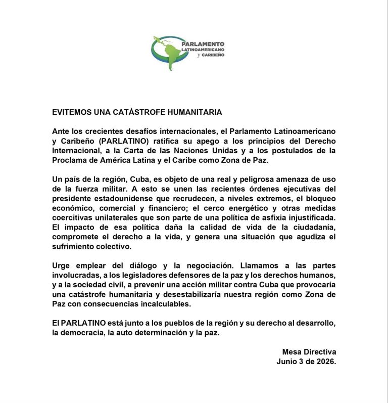 Evitemos una catástrofe humanitaria: un llamado urgente a la paz y al diálogo