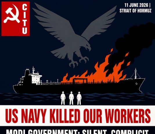 CITU: 3 Indian workers killed! The US Navy is their Murderer!